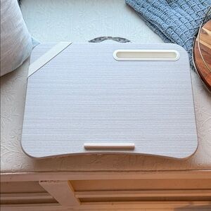 LapGear Designer Lap Desk (Grey Damask Pattern - Fits Up To 15.6” Laptops)